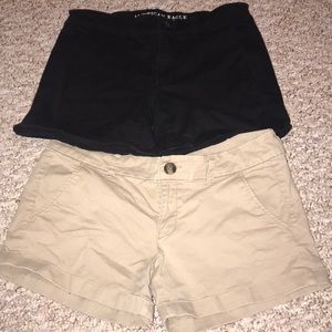 American Eagle size 6 midi shorts twill and khaki
